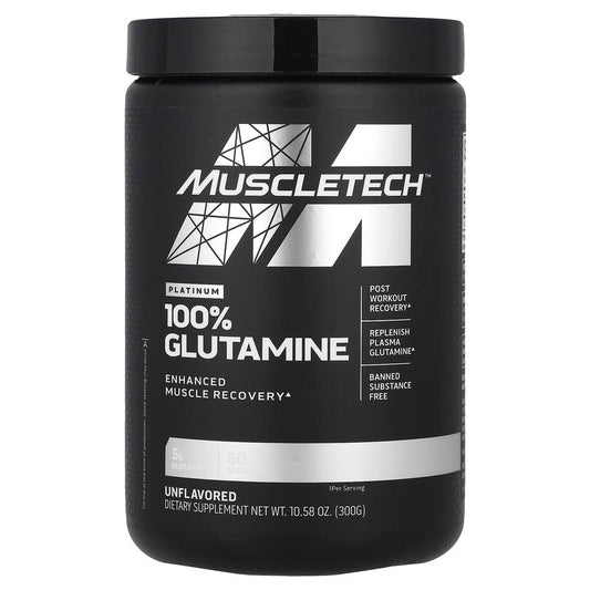Platinum 100% Glutamine, Unflavored, 10.58 Oz (300 G)