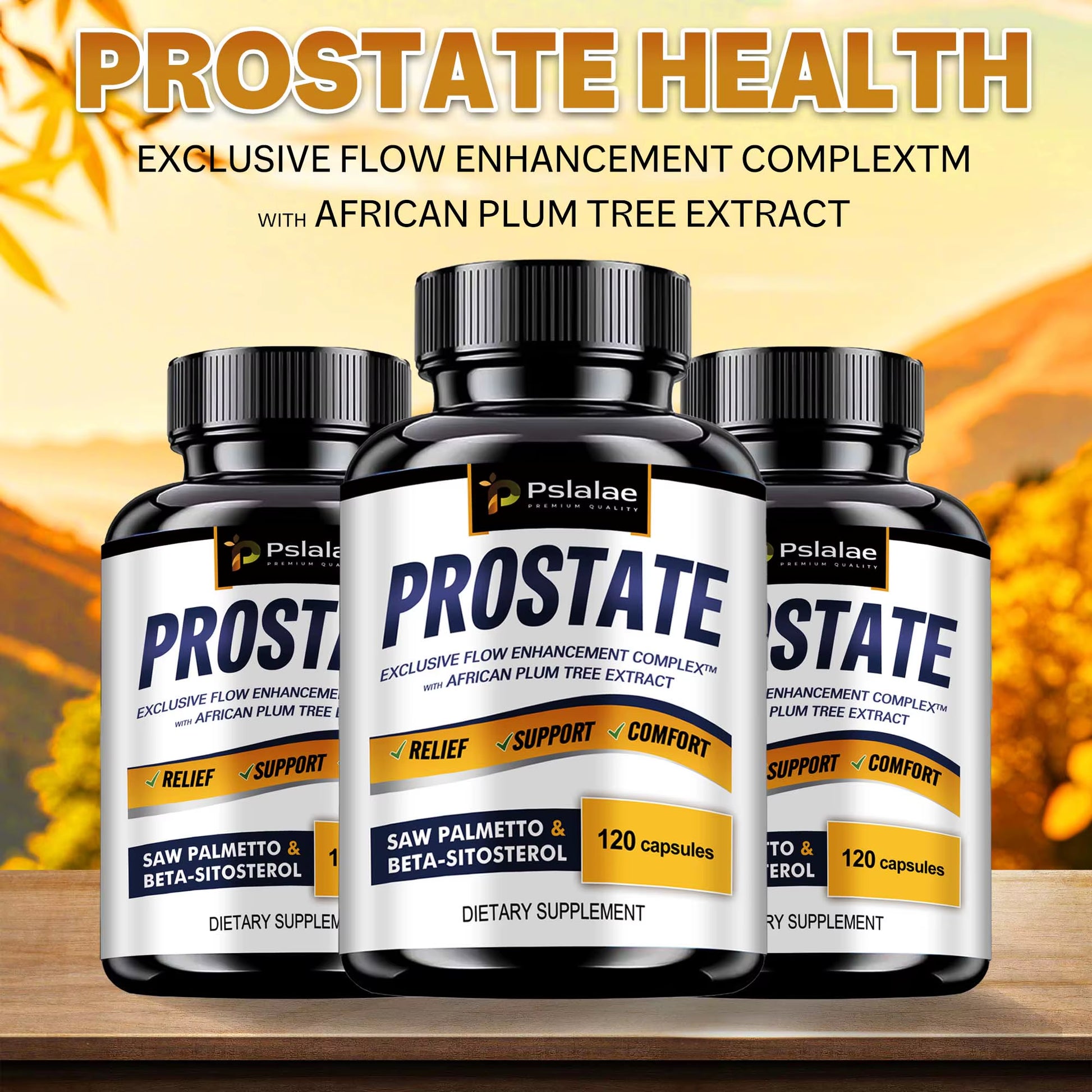 Prostate - Men'S Prostate Health, Hair Growth, Urinary Tract Health, Frequent Urination - 120 Capsules
