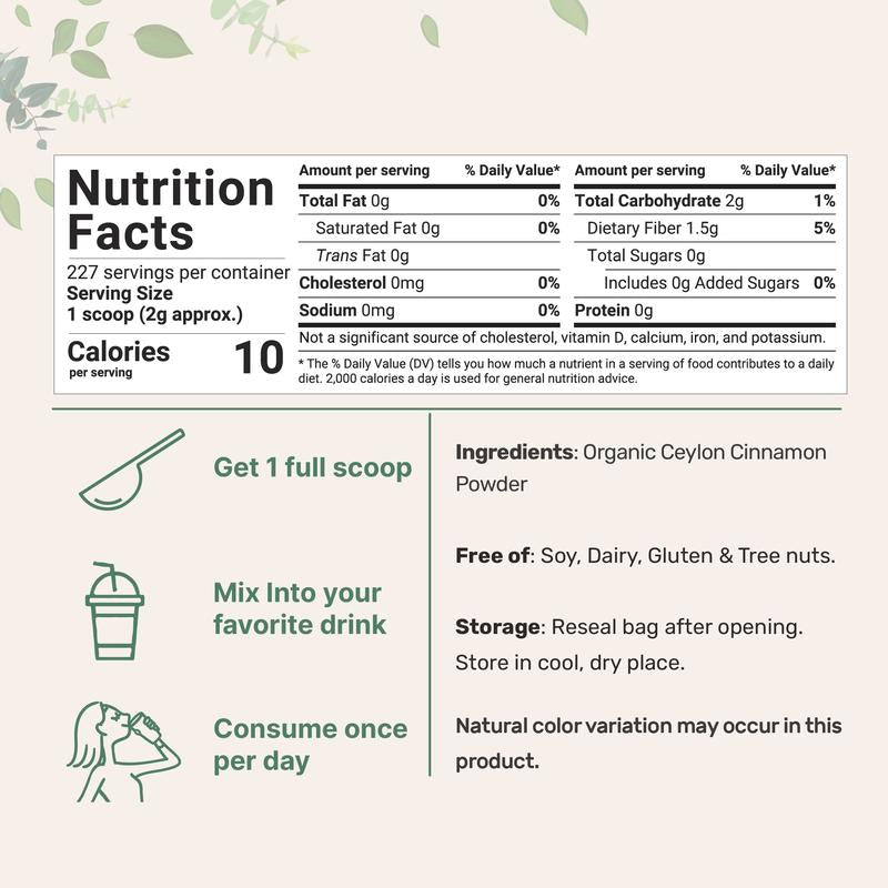 Organic Ceylon Cinnamon Powder